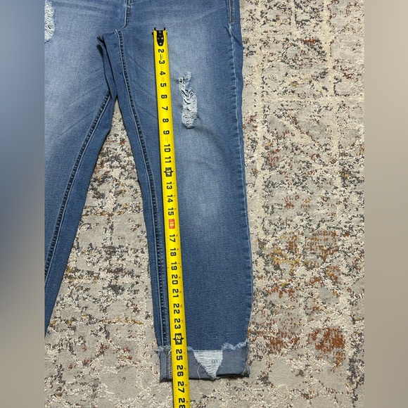 Maurices Blue Distressed Ankle Jeans - Picture 7 of 10